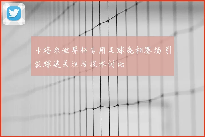卡塔尔世界杯专用足球亮相赛场 引发球迷关注与技术讨论